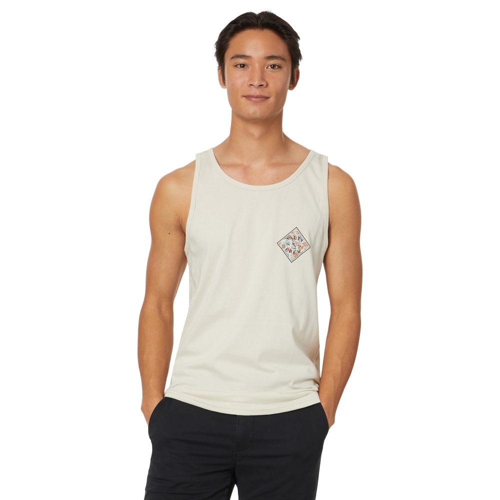 Salty Crew Men's Choppy Tippet Fill Tank, Bone